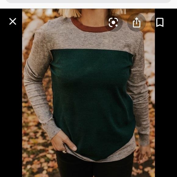 ISO Roolee Tesla Color Block Sweater - Picture 2 of 3